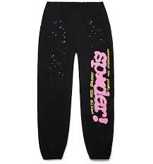 P*nk! Black Sp5der Sweatpant