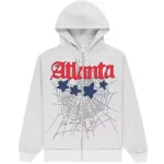 Sp5der Atlanta Full Zip Hoodie Heather Grey