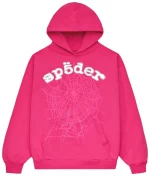 Sp5der Legacy Hoodie Pink/White