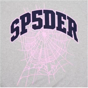 Sp5der Varsity Web Crewneck Heather Grey